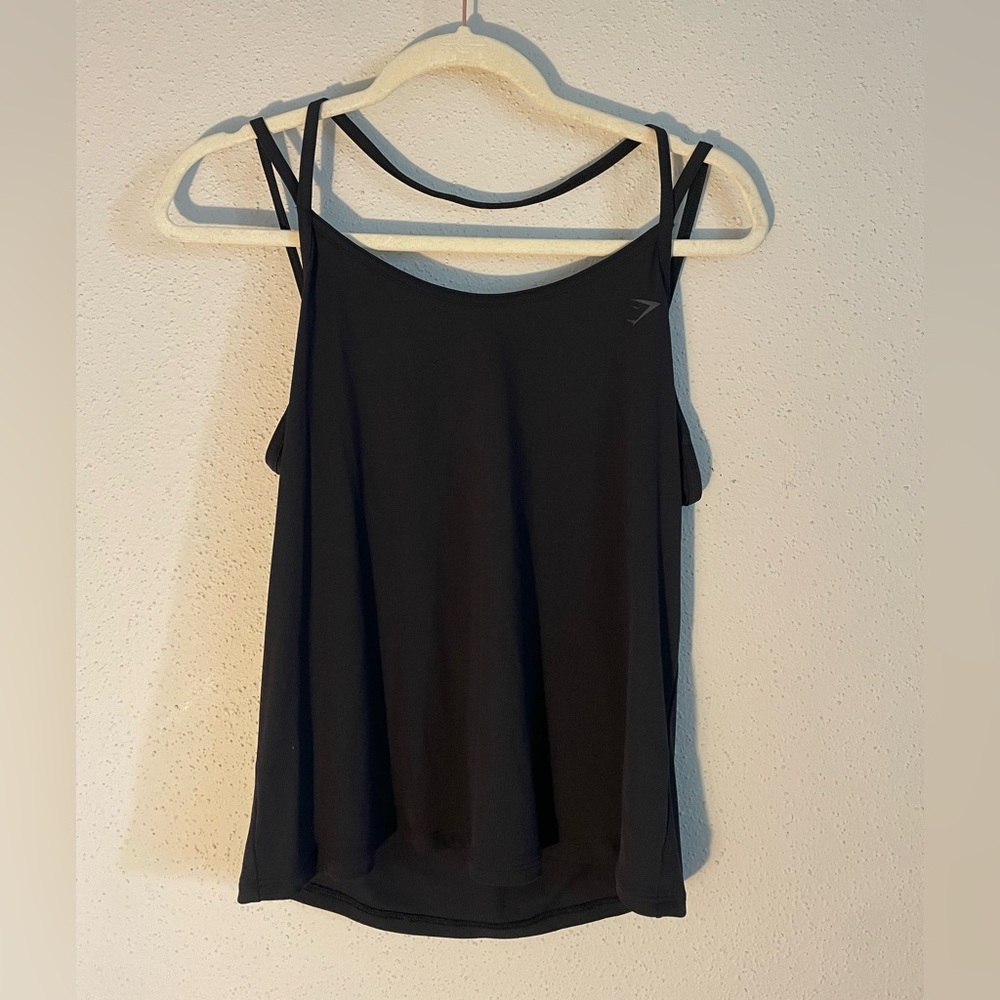 Black backless Gymshark Women's Top